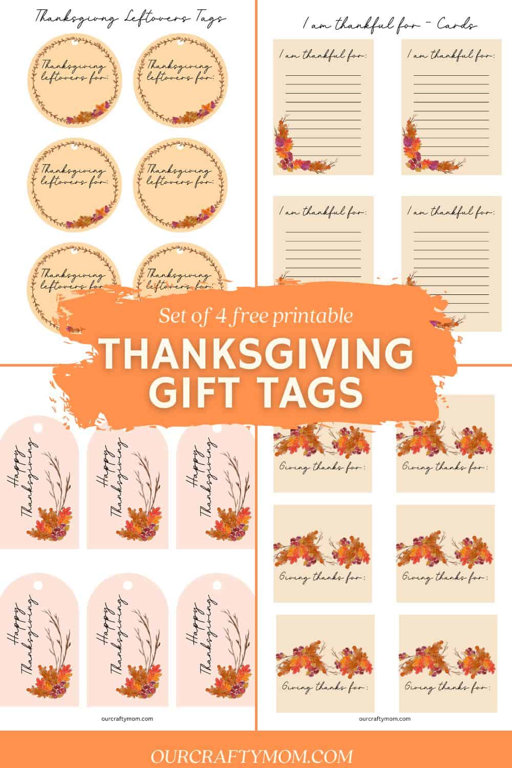 Thanksgiving Gift Tags Thanksgiving Gift Tags
