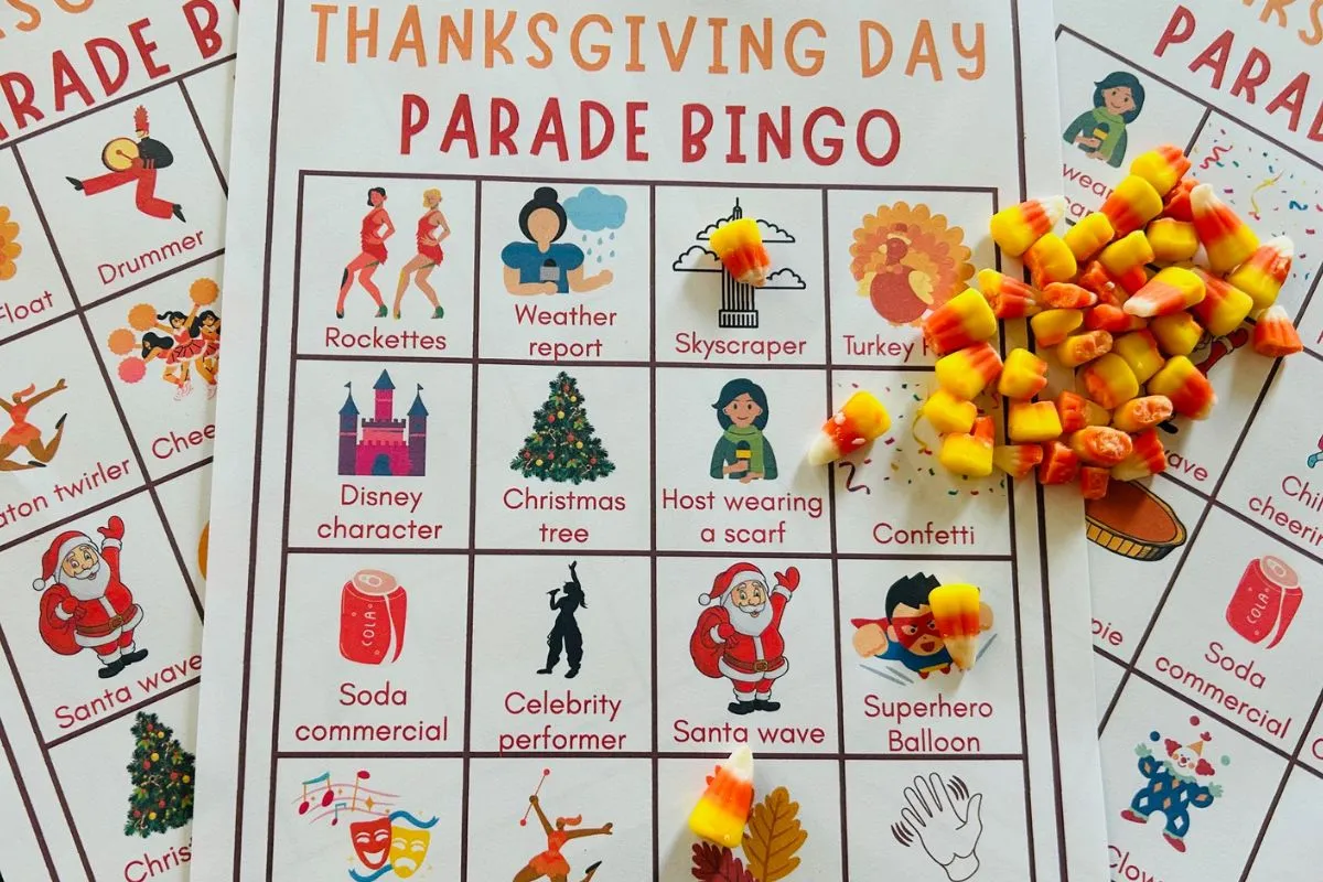 Thanksgiving Parade Bingo