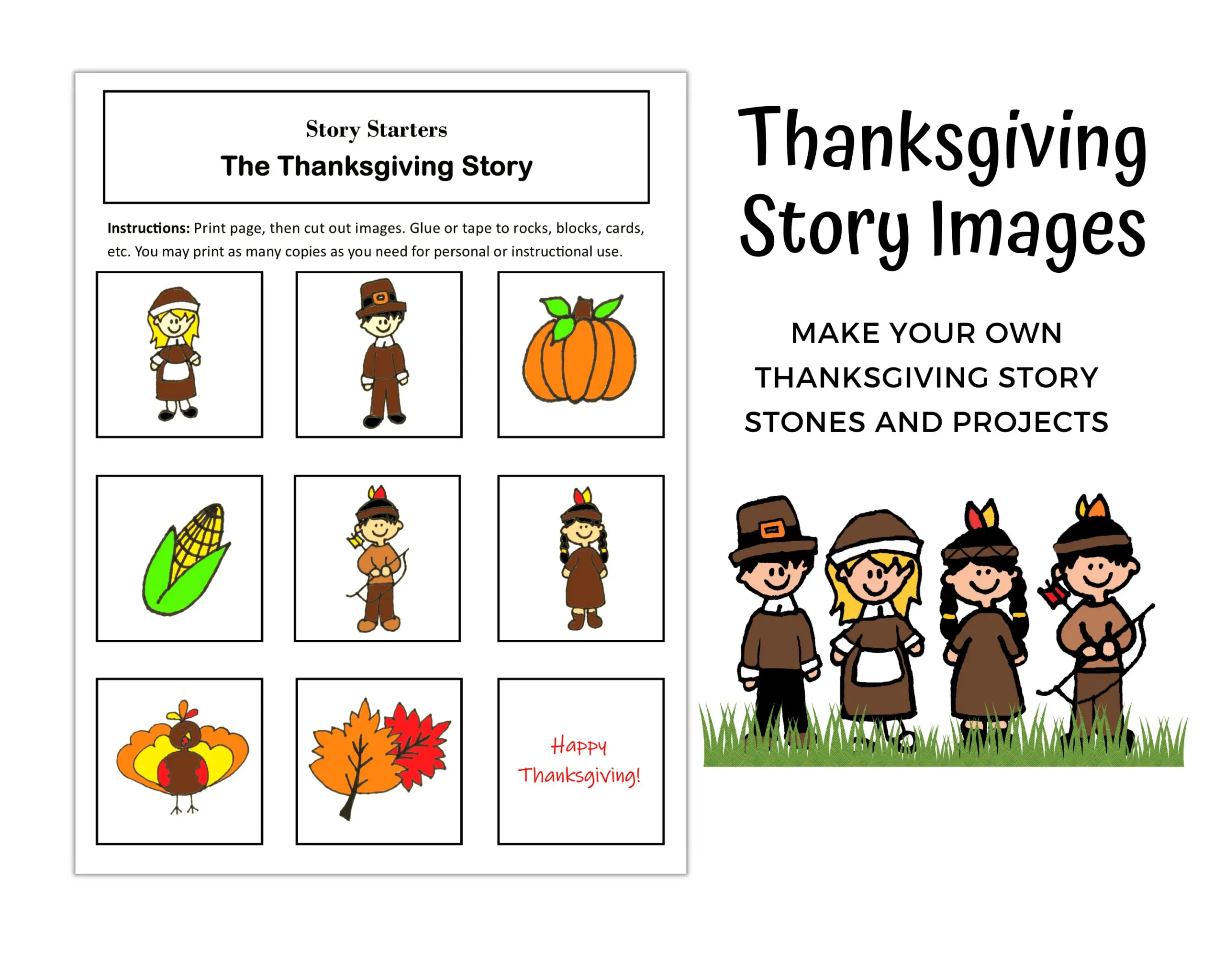 the story of thanksgiving printable