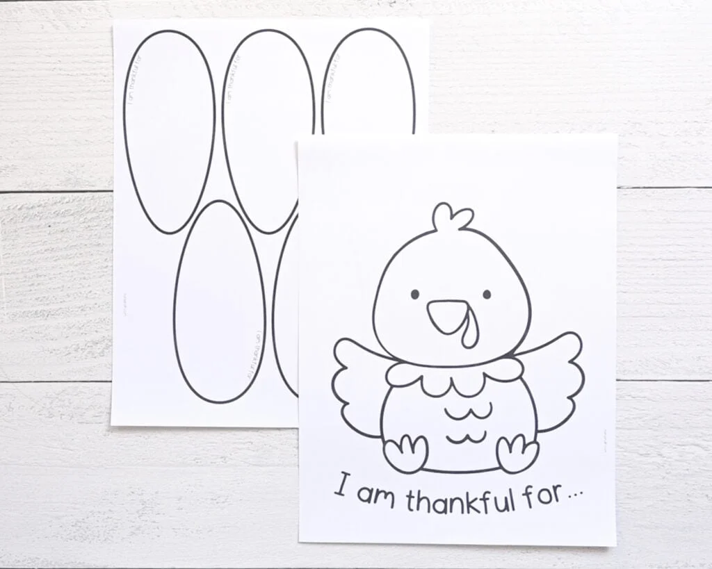 Thanksgiving Thankful Turkey Printable Thanksgiving Thankful Turkey Printable