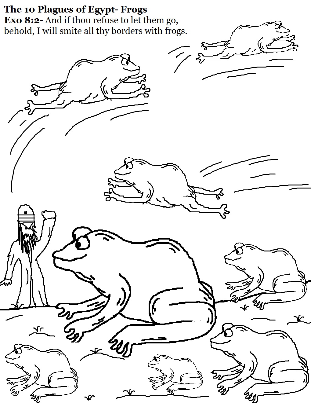 The 10 Plagues Of Egypt Coloring Pages The 10 Plagues Of Egypt Coloring Pages