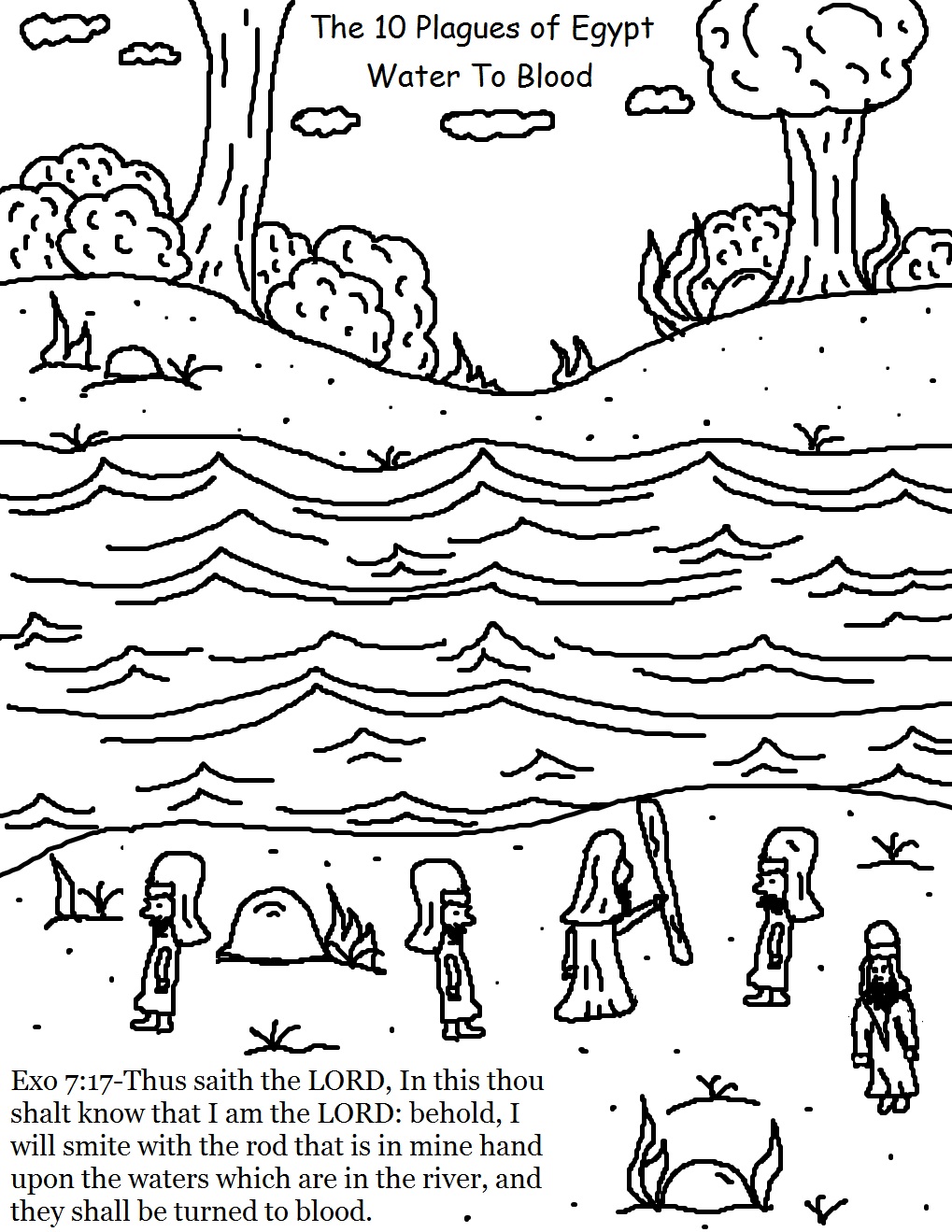 The 10 Plagues Of Egypt Coloring Pages The 10 Plagues Of Egypt Coloring Pages