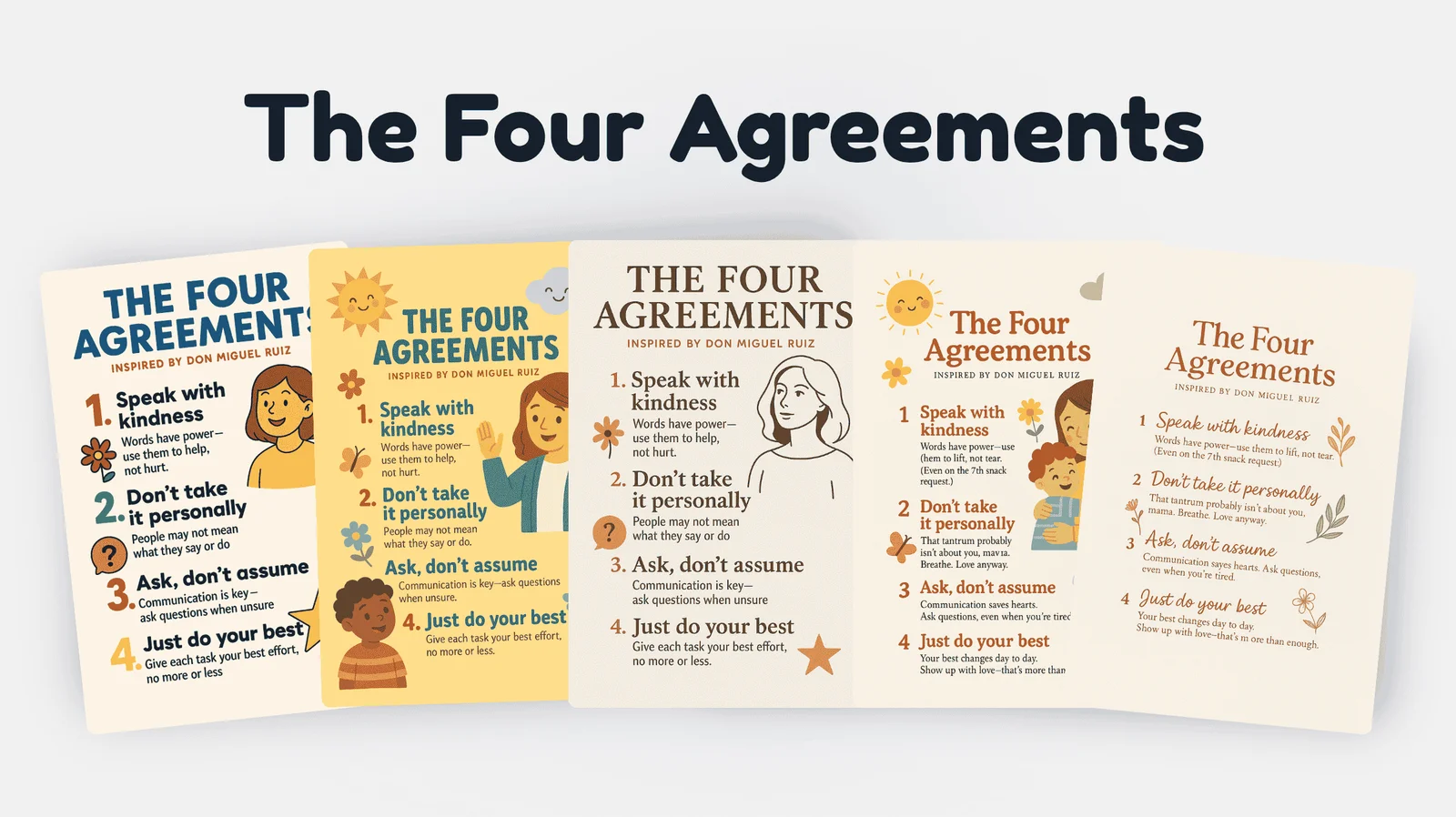 The Four Agreements Poster 5 Free Printable