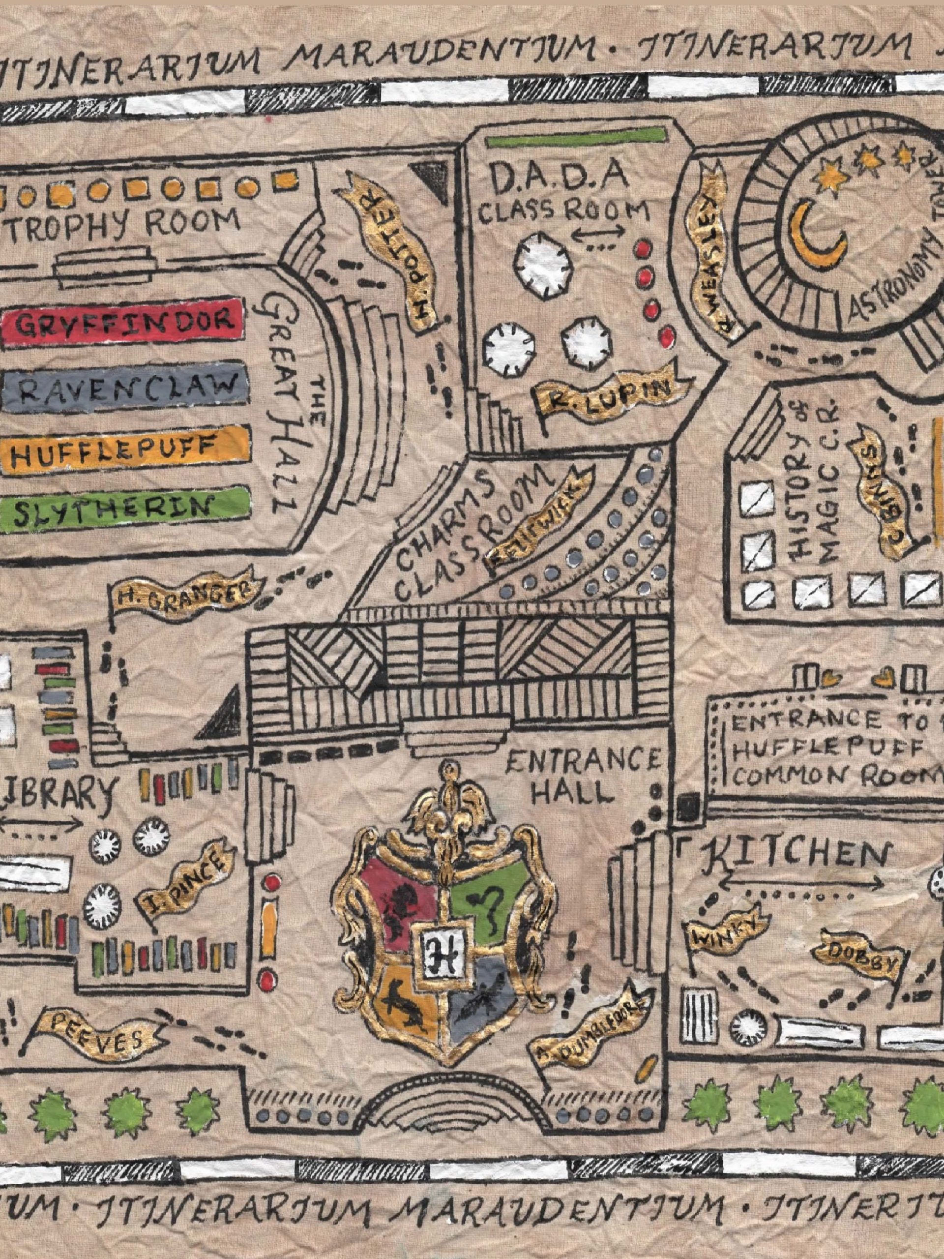free printable harry potter marauders map