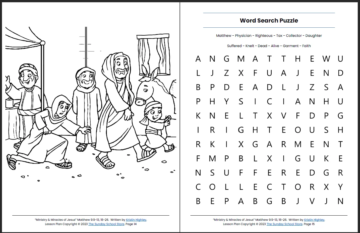 The Ministry And Miracles Of Jesus Lesson The Ministry And Miracles Of Jesus Lesson