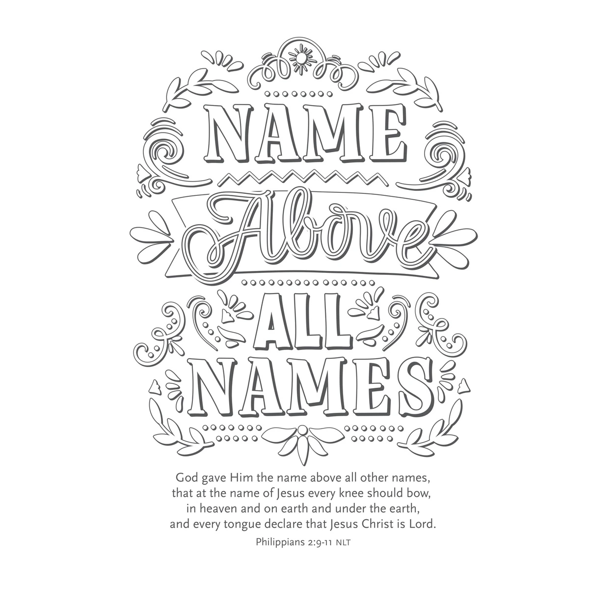 The Names Of Jesus Coloring Book