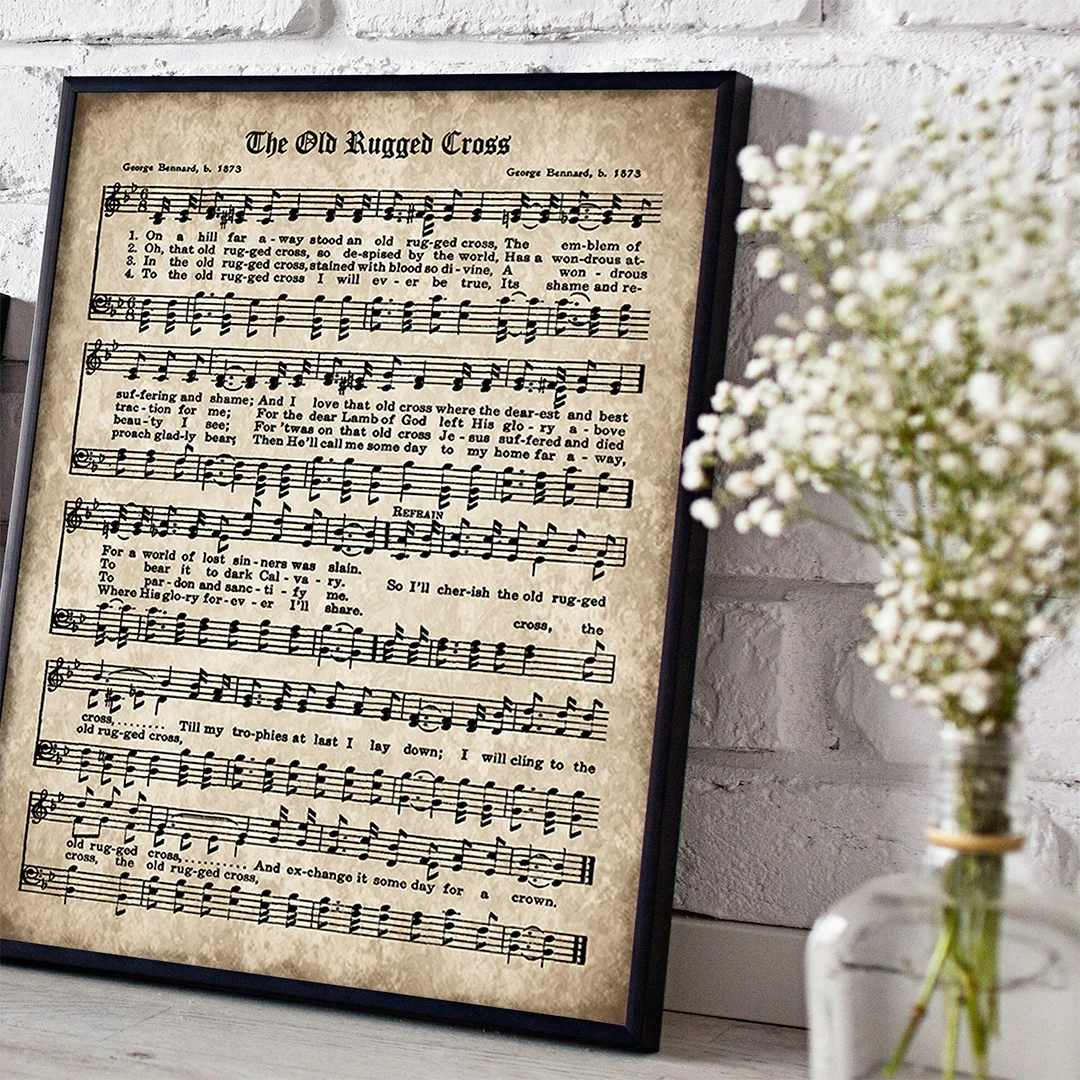 free printable sheet music for the old rugged cross