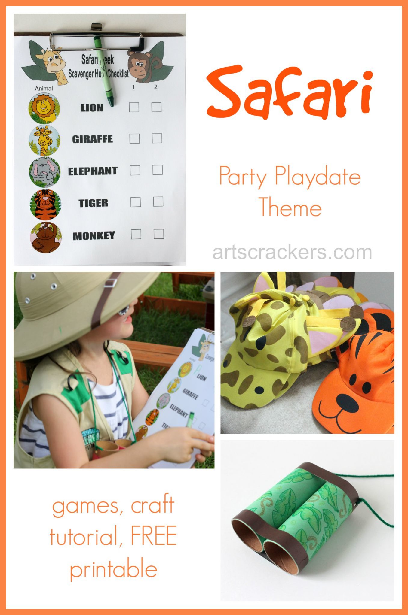 free safari printables