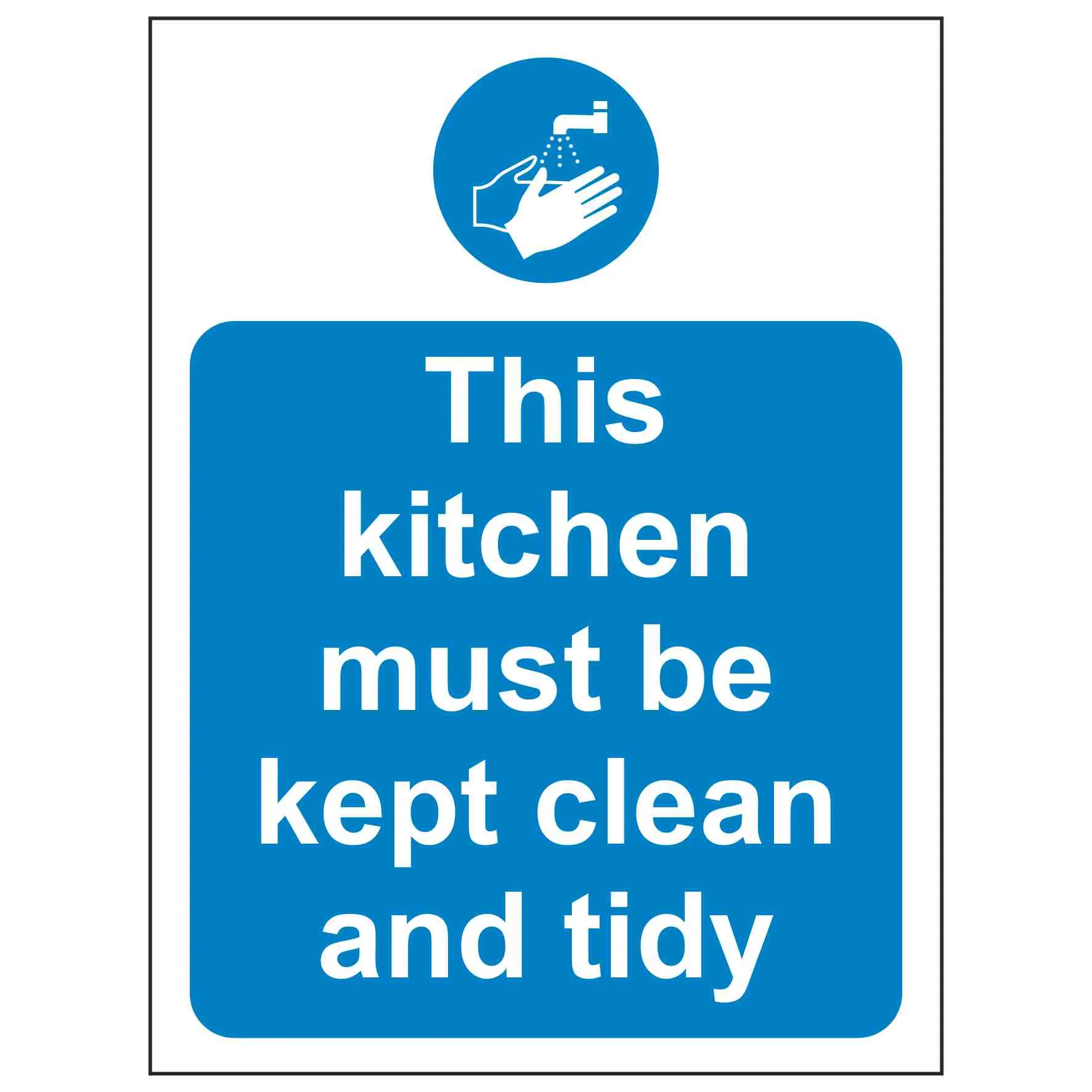free printable keep kitchen clean signs