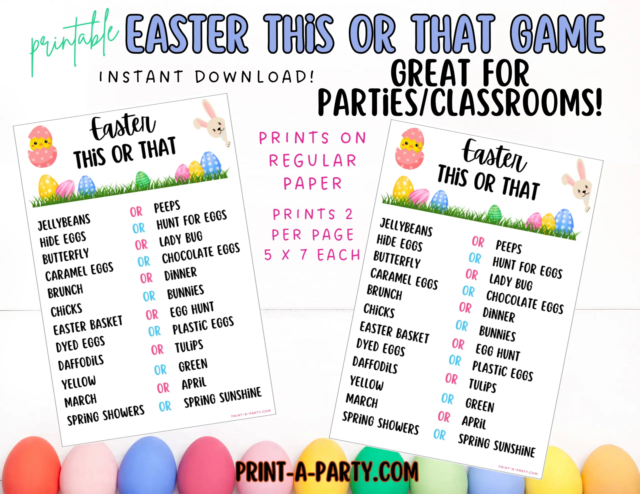 easter board games printable