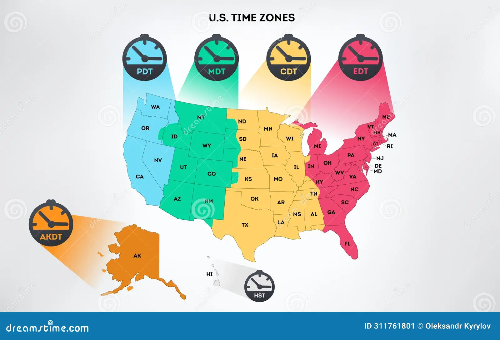 Time Zones United States Time Zones United States