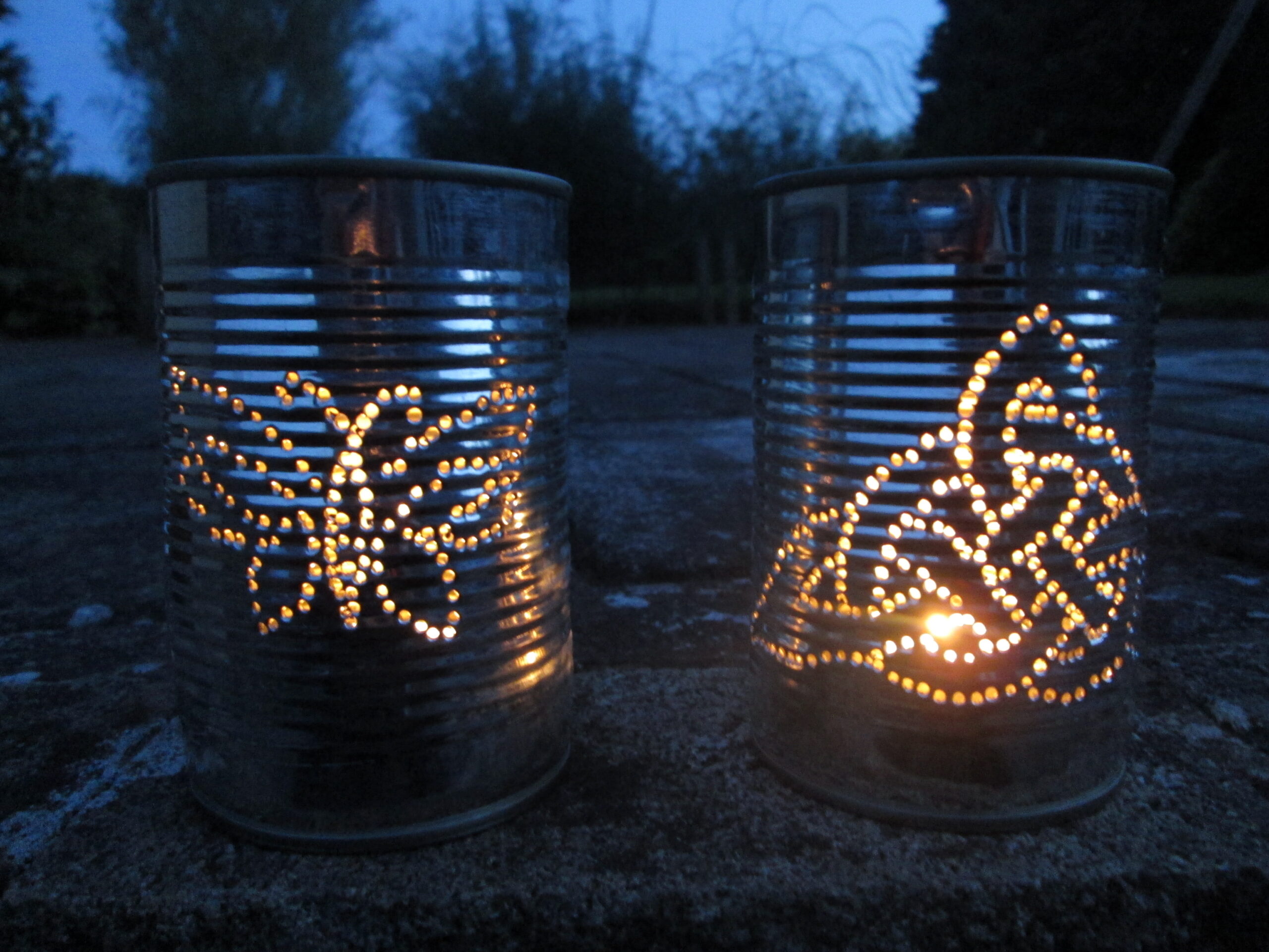 Tin Can Lanterns