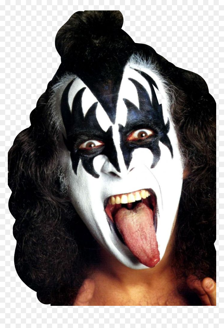 TJxwTx Gene Simmons Kiss Face Paint Hd Png Download