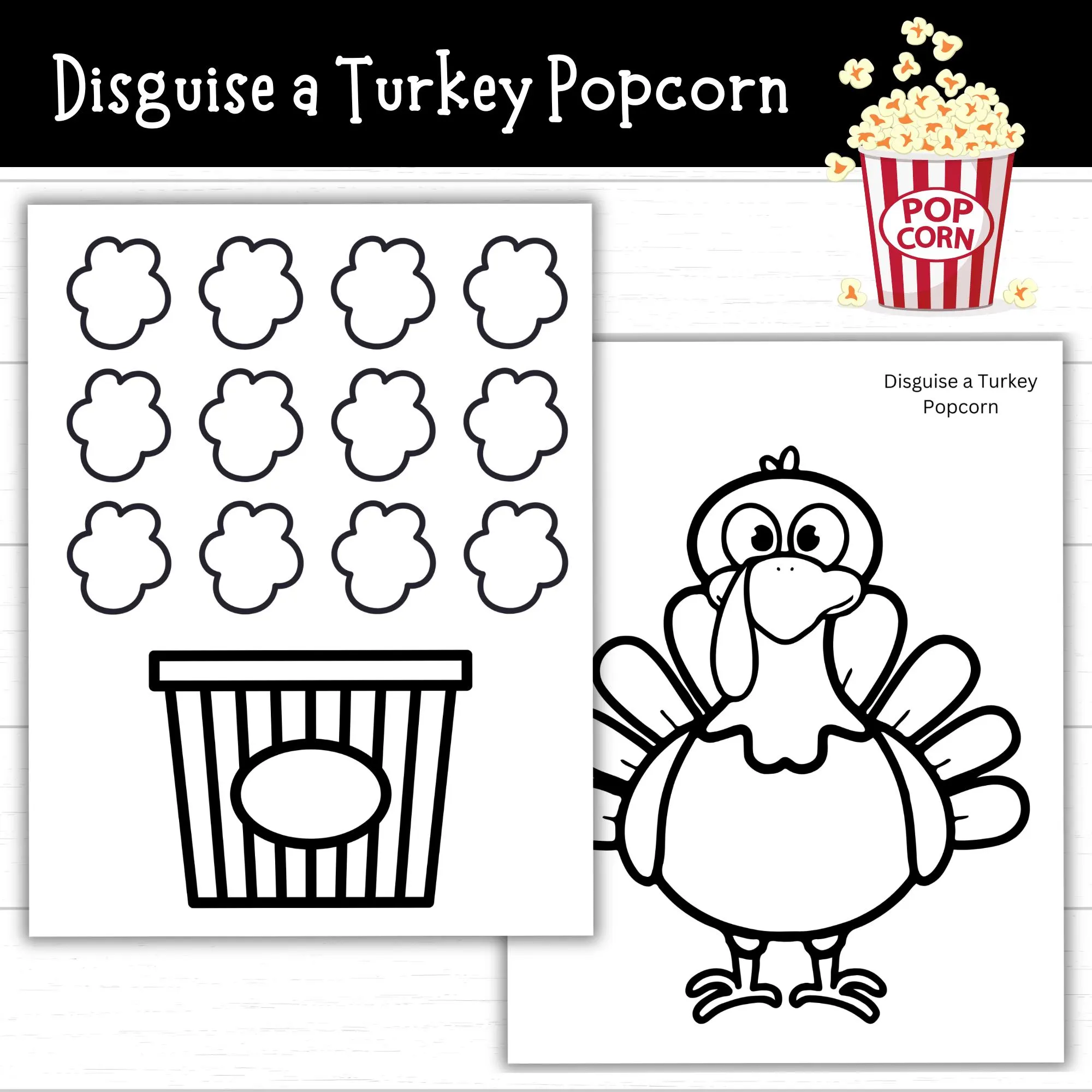 Tom The Turkey Disguise Printables