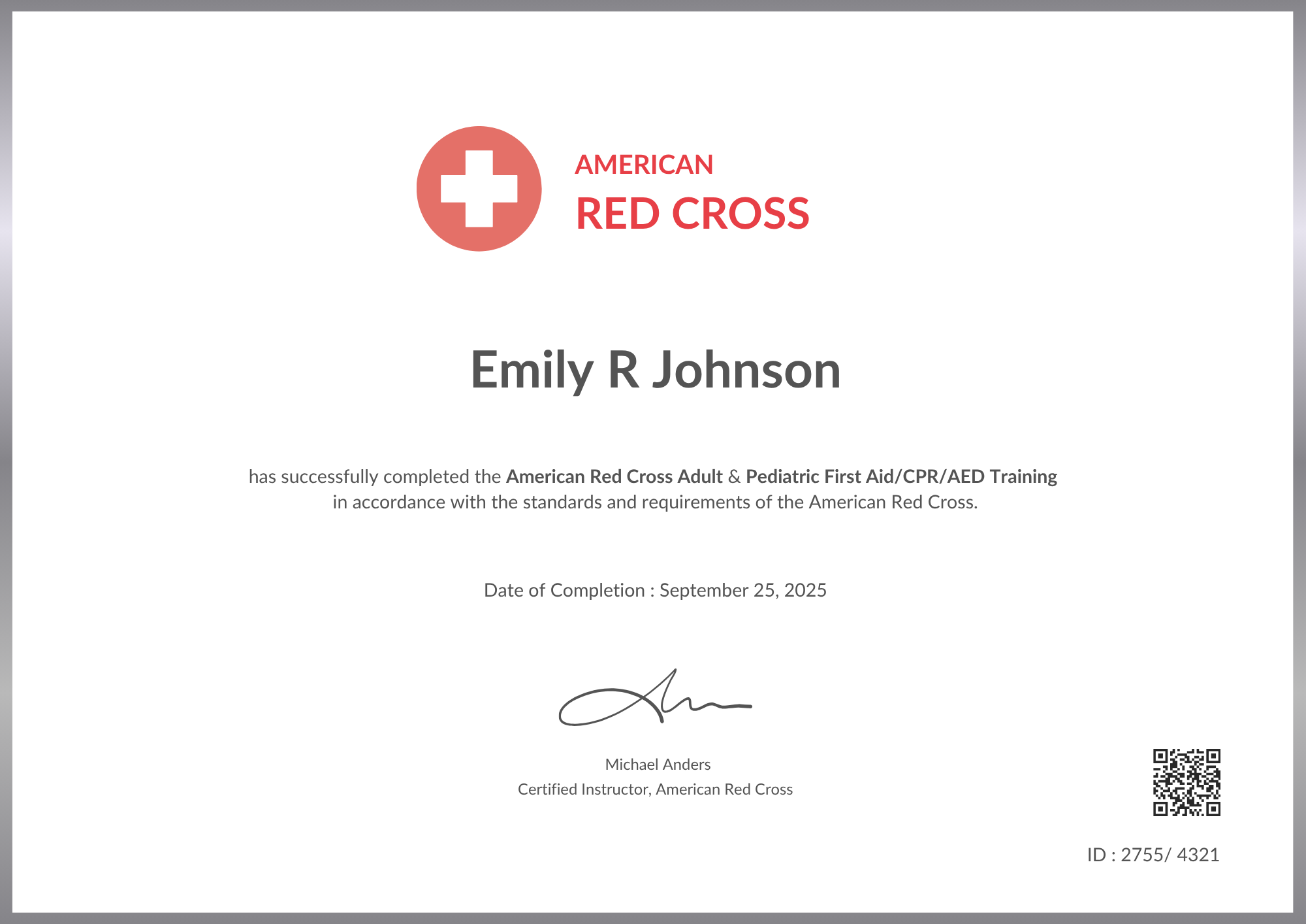 Top 10 Red Cross Certificate Templates