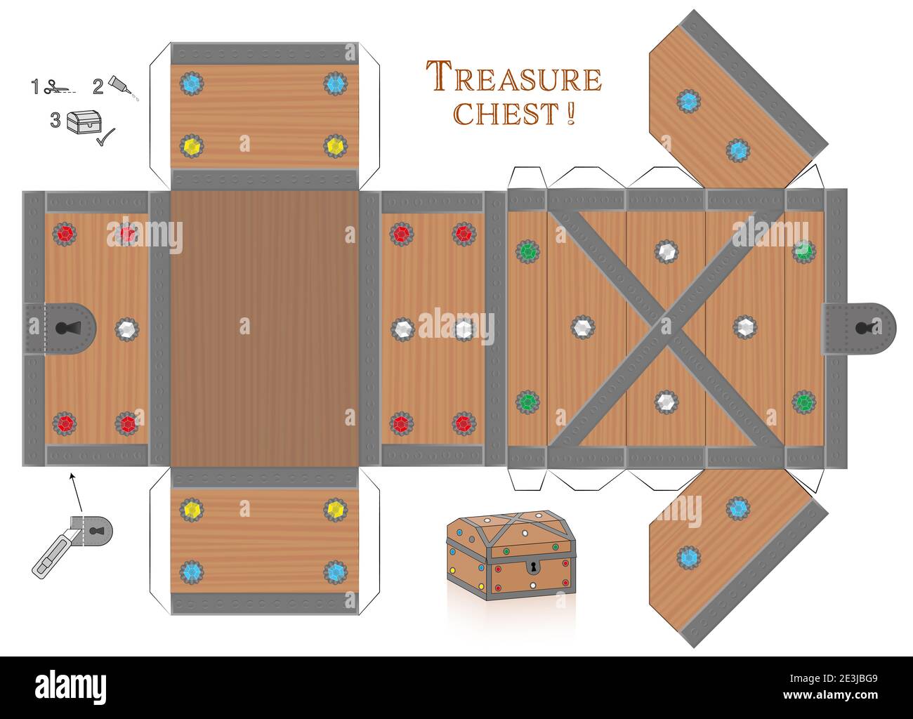 Treasure Chest Box Paper Model Cut Out Fold And Glue It Template With Gemstones And Lid That Can Be Opened Wooden Textured Box For Precious Object Image398086649 Treasure Chest Box Paper Model Cut Out Fold And Glue It Template With Gemstones And Lid That Can Be Opened Wooden Textured Box For Precious Object Image398086649
