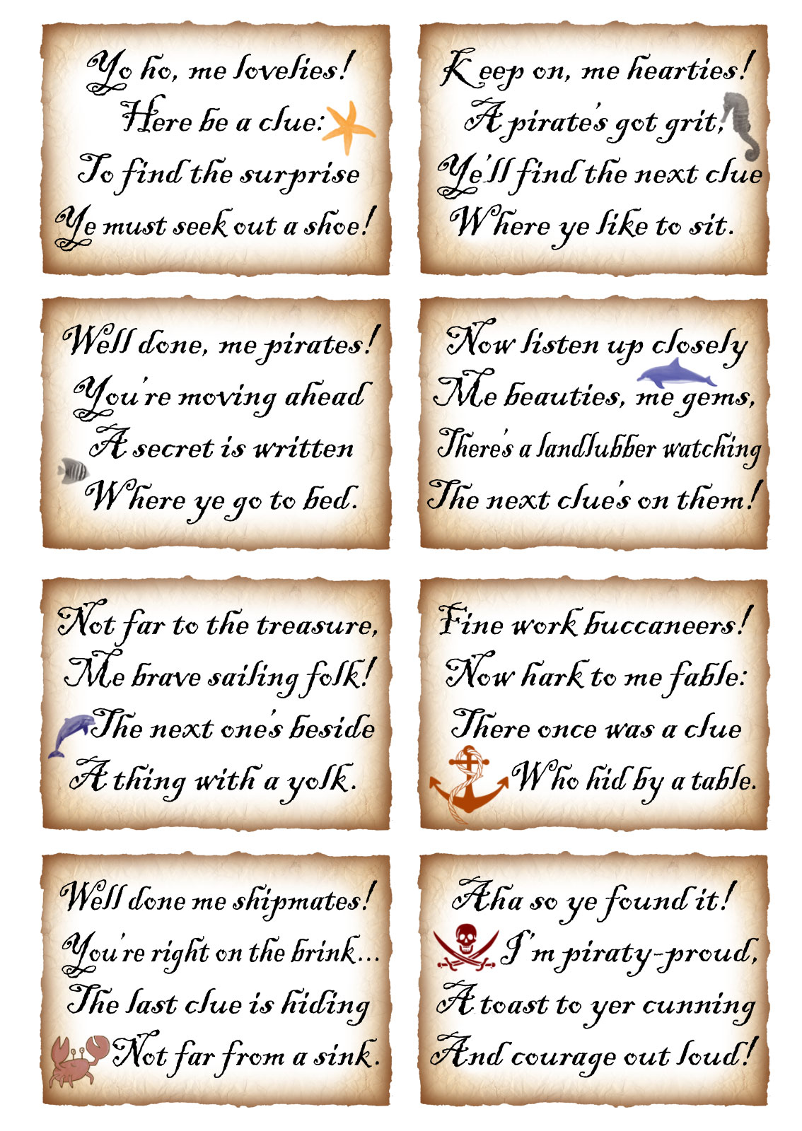Treasure Hunts Pirates Mermaids