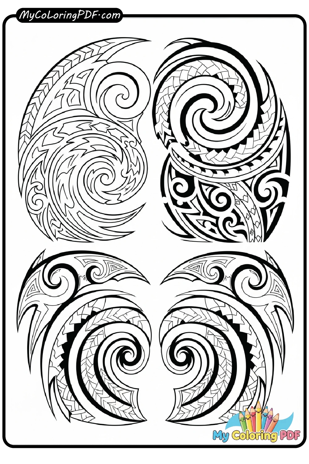 Tribal Patterns Coloring Pages Pdf