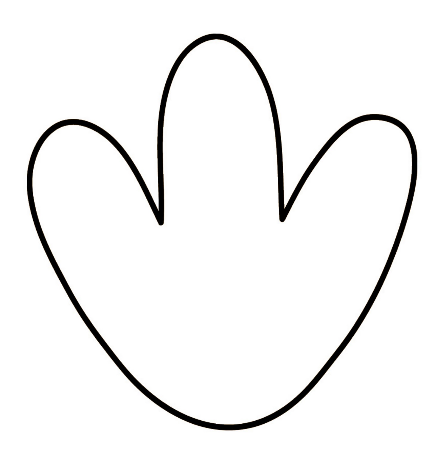 Turkey Art Template For Feet