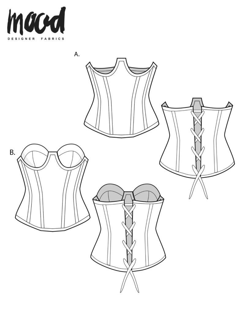 Turning The Parker Corset Into A Bustier With Straps Free Pattern Hack
