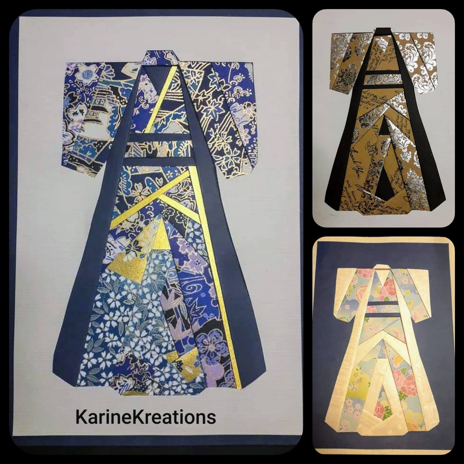 Tuto Iris Folding Carte Kimono