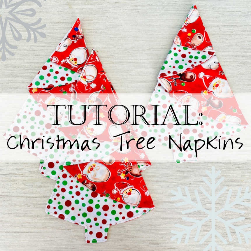 Tutorial Christmas Tree Napkins