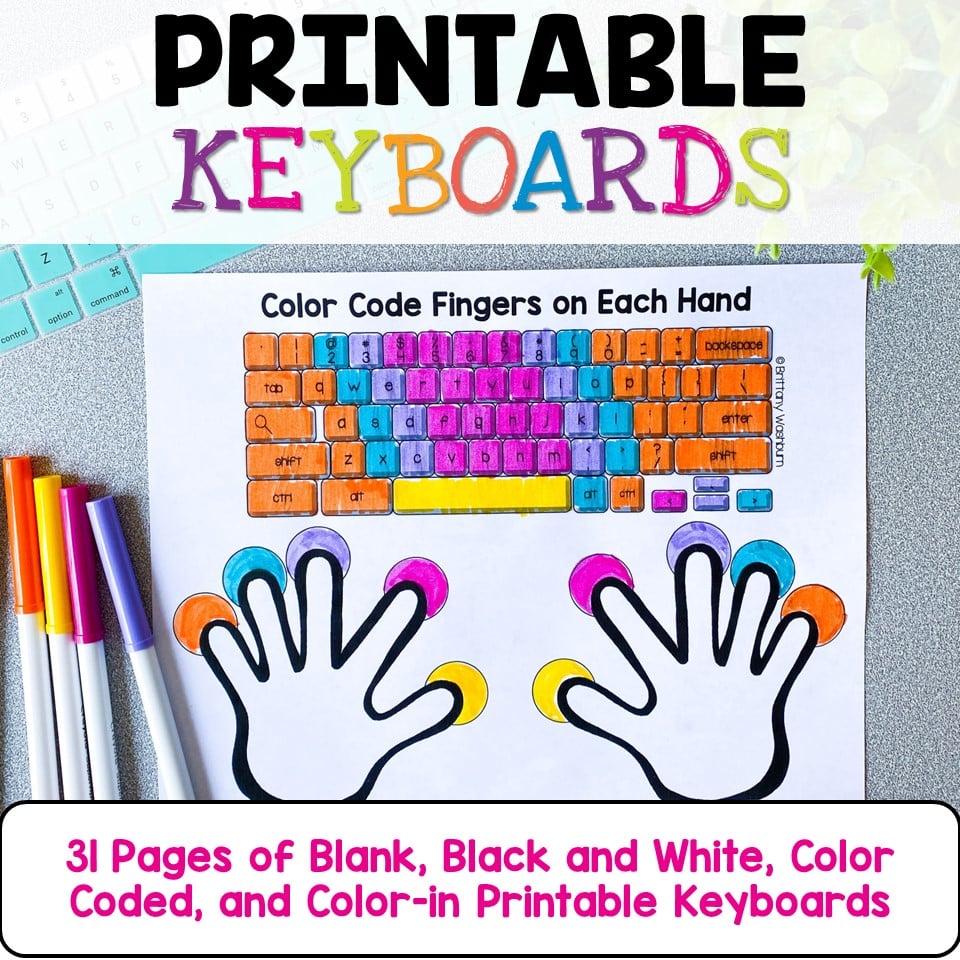 Typing Practice Printable Keyboard Pages