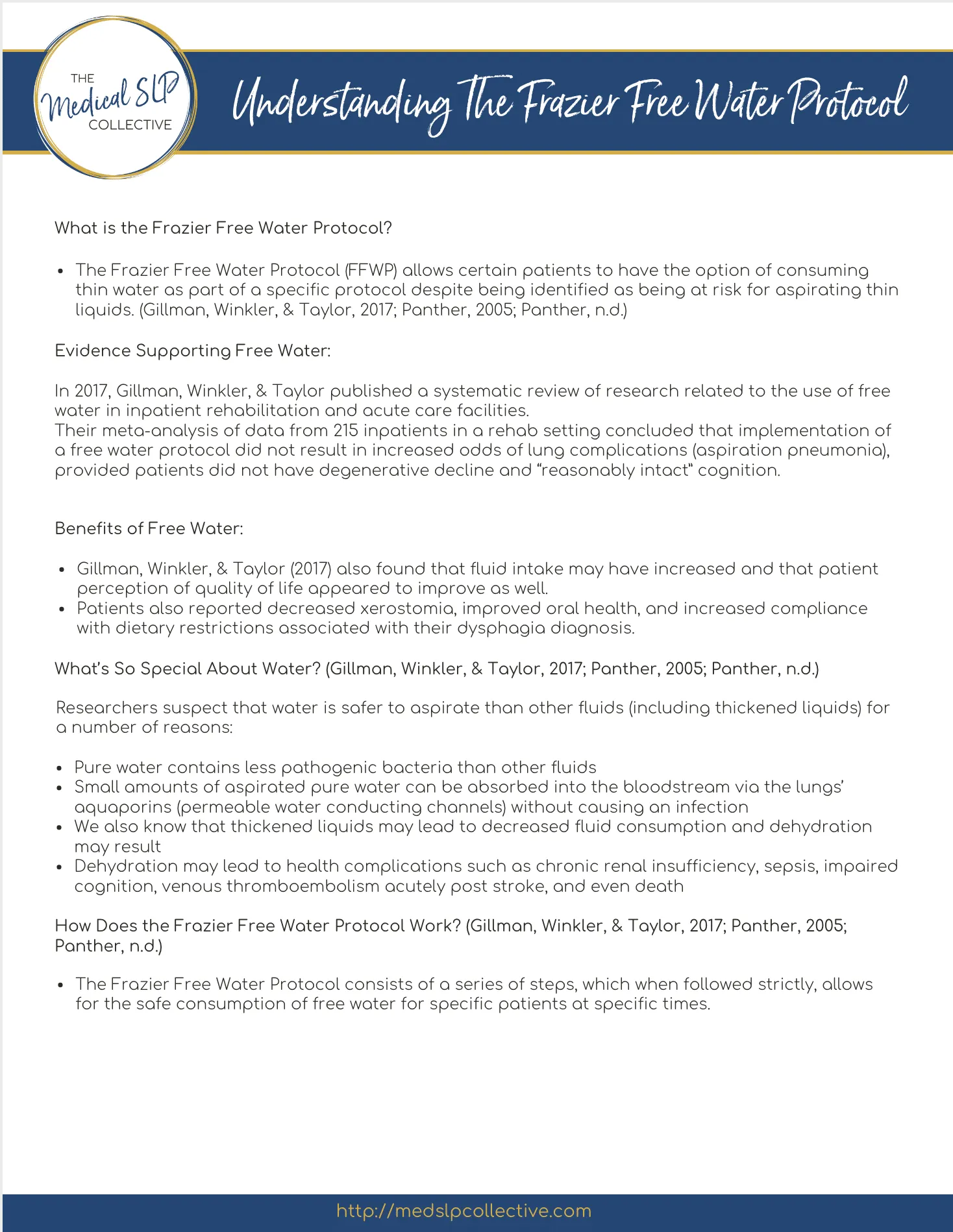 Understanding The Frazier Free Water Protocol Understanding The Frazier Free Water Protocol