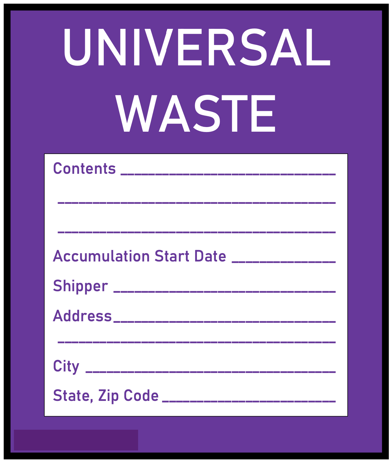 free printable hazardous waste labels