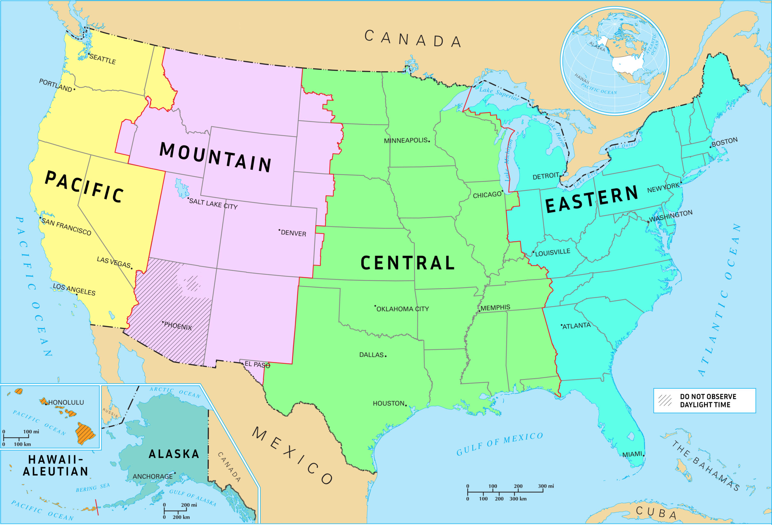 Us Time Zones Us Time Zones