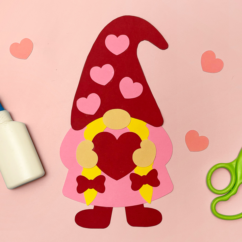 printable valentine gnome templates