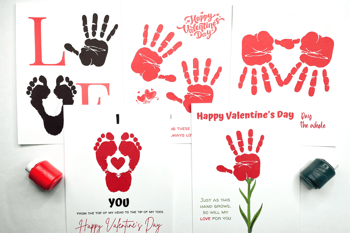 Valentine Handprint Crafts For Preschoolers
