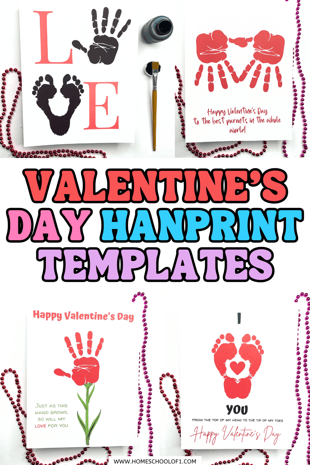 Valentine Handprint Crafts For Preschoolers