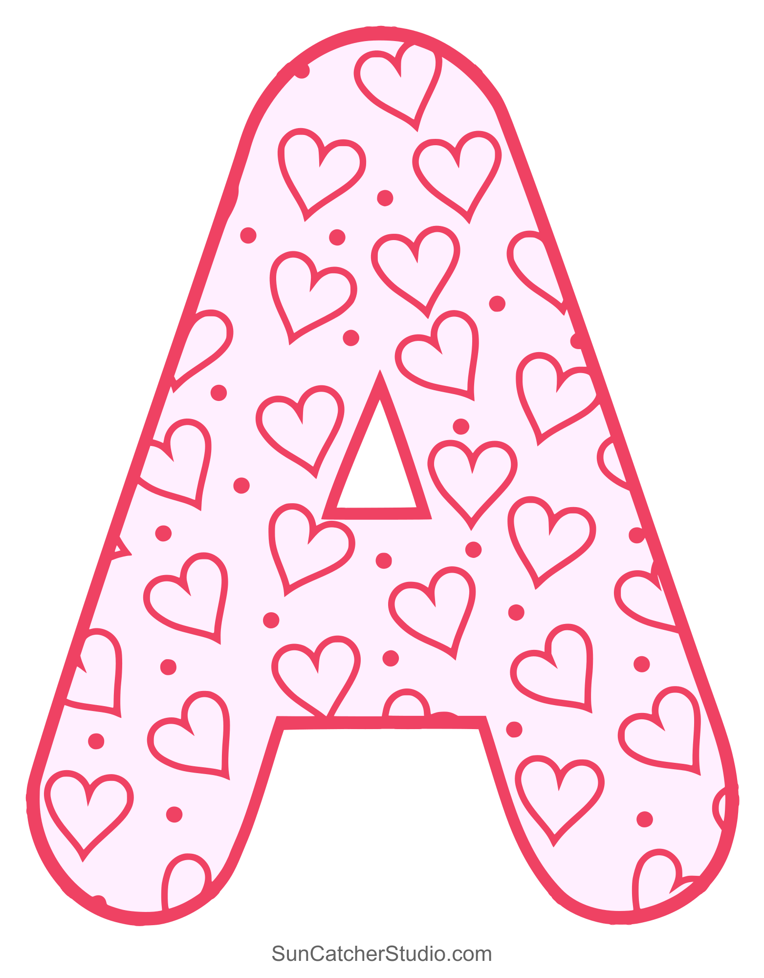 Valentine Letter Stencils