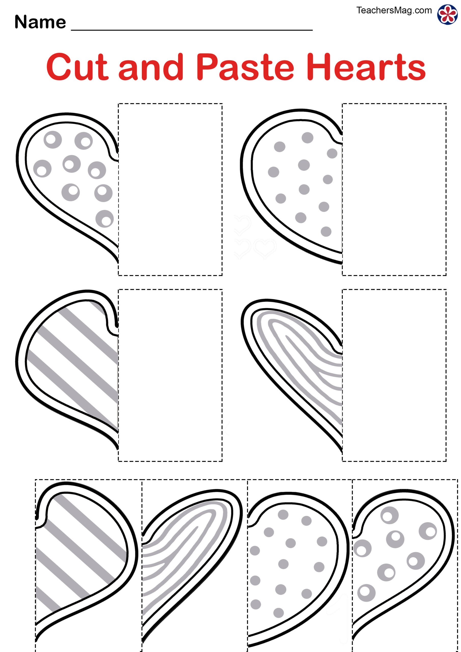 Valentine S Day Free Worksheets For Preschool