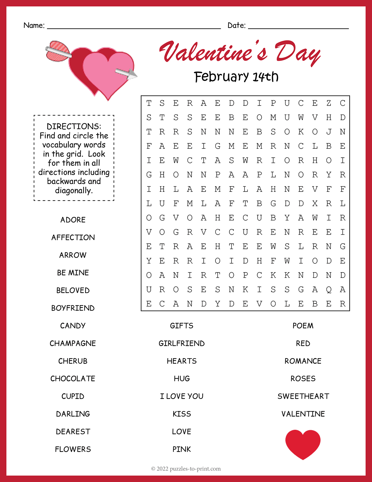 printable valentine puzzle printable valentine puzzle