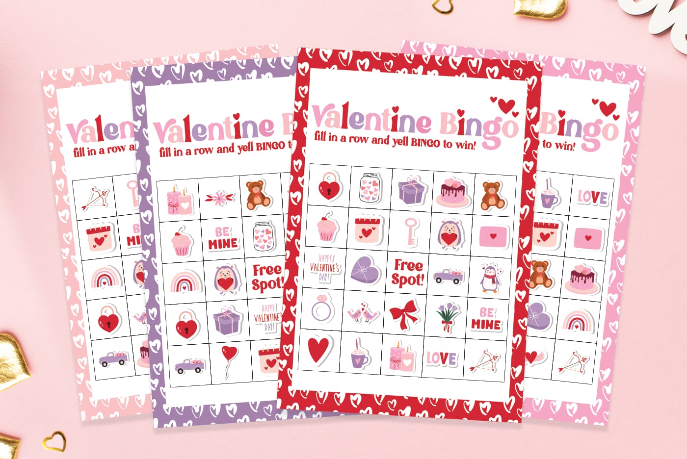Valentines Bingo Cards Valentines Bingo Cards