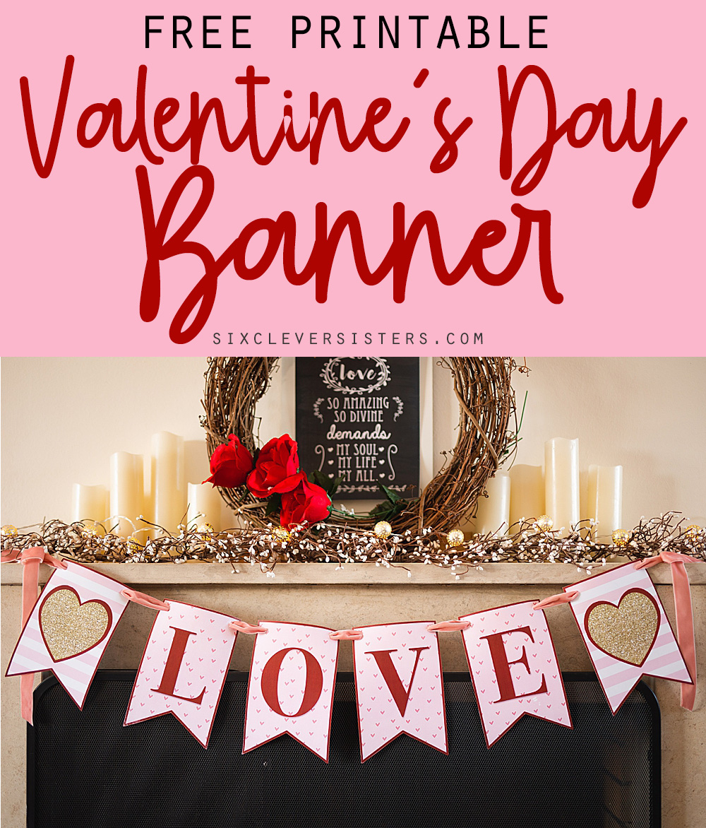 Valentines Day Banner Free Printable