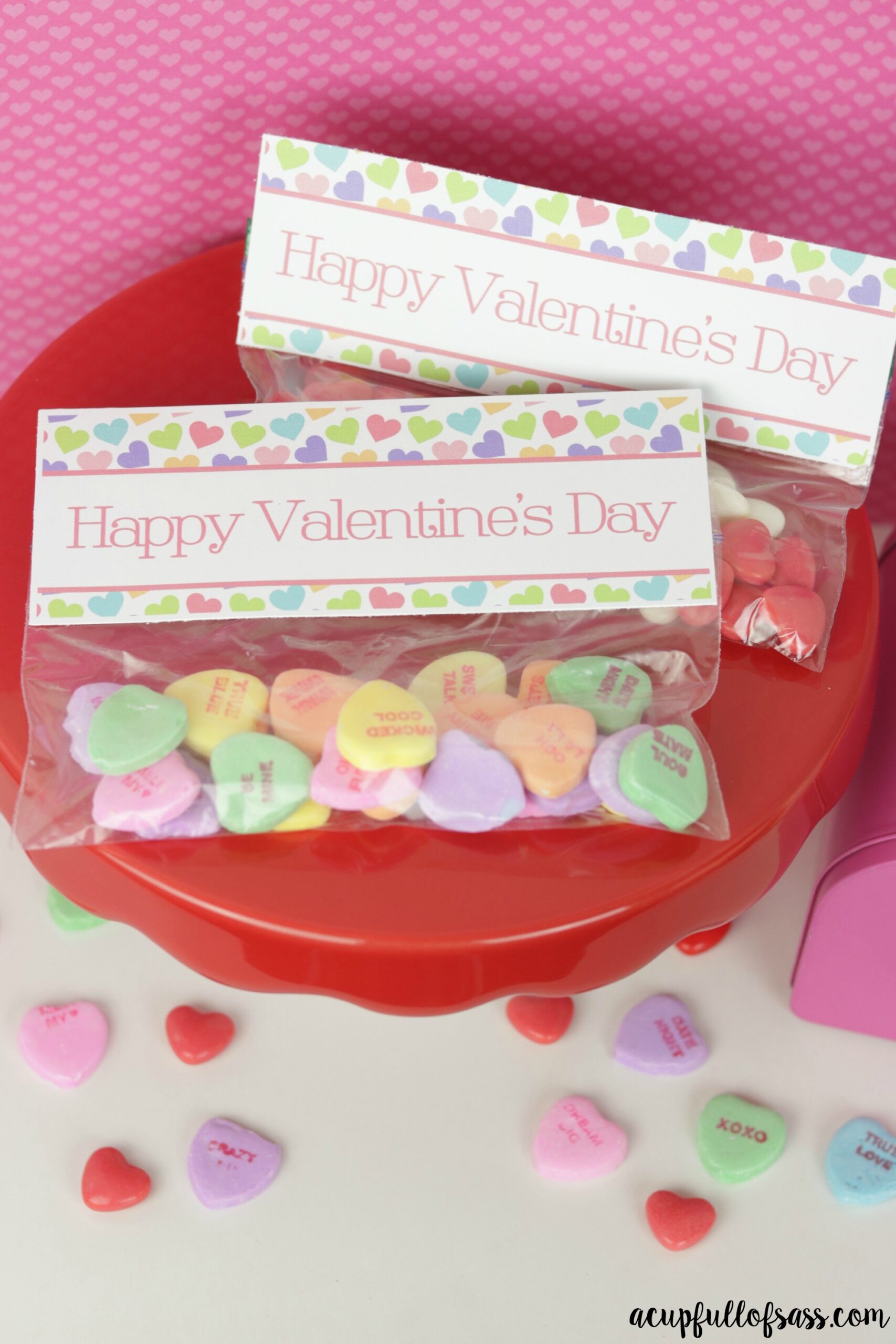 printable valentine bag decorations