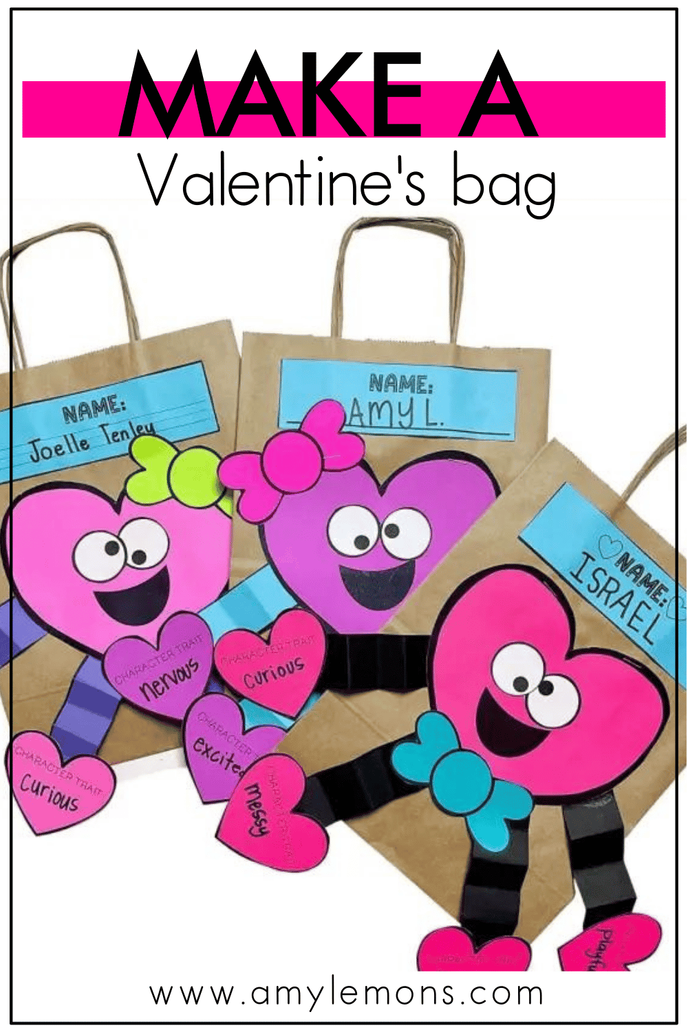 Valentines Day Gift Bag Idea And Reading Activity