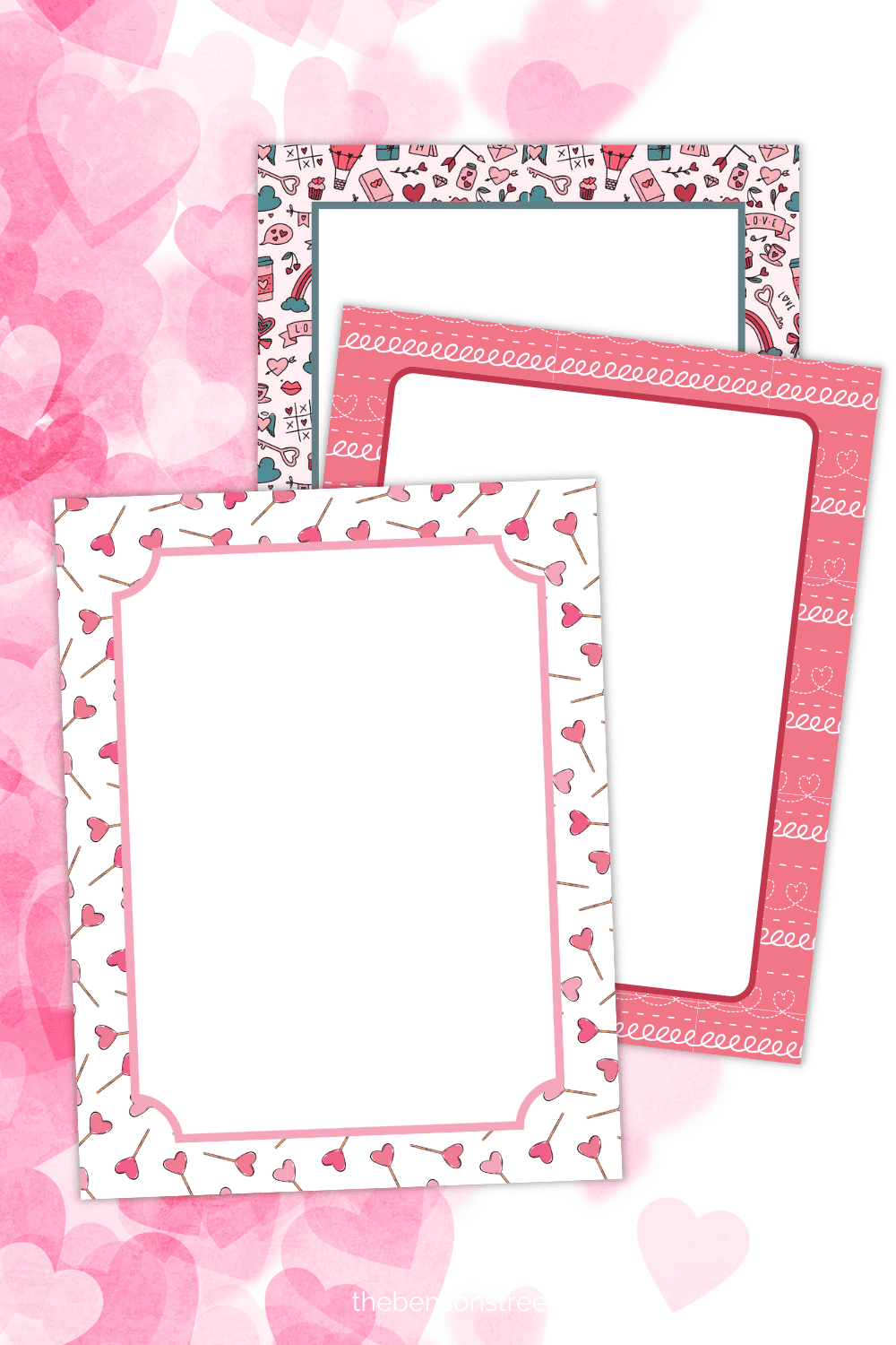 printable valentine borders and frames