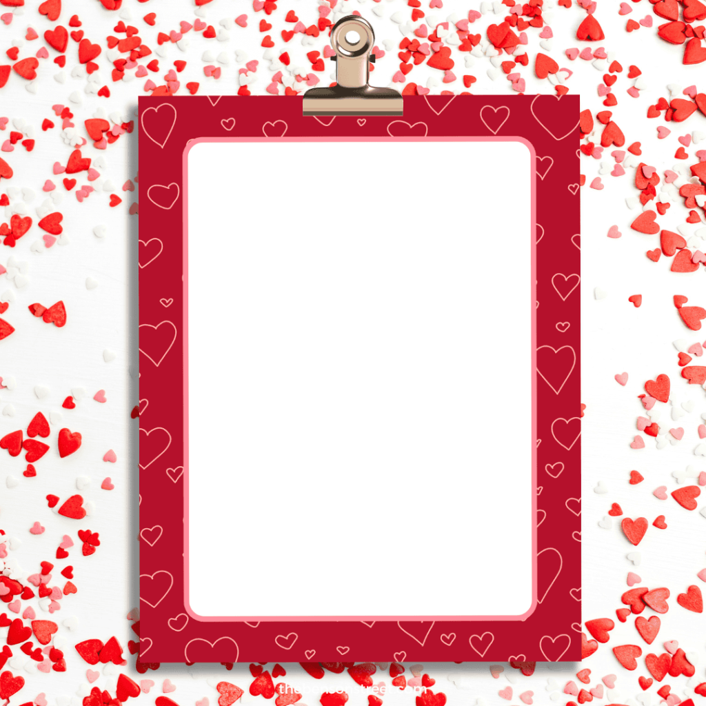 Valentines Day Page Border Printable