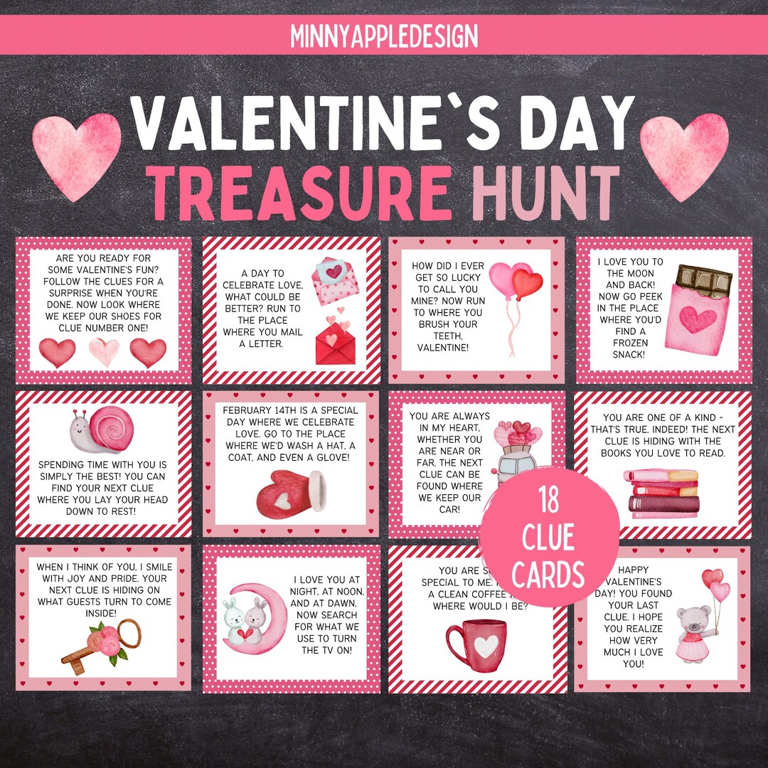 Valentines Day Scavenger Hunt For Kids