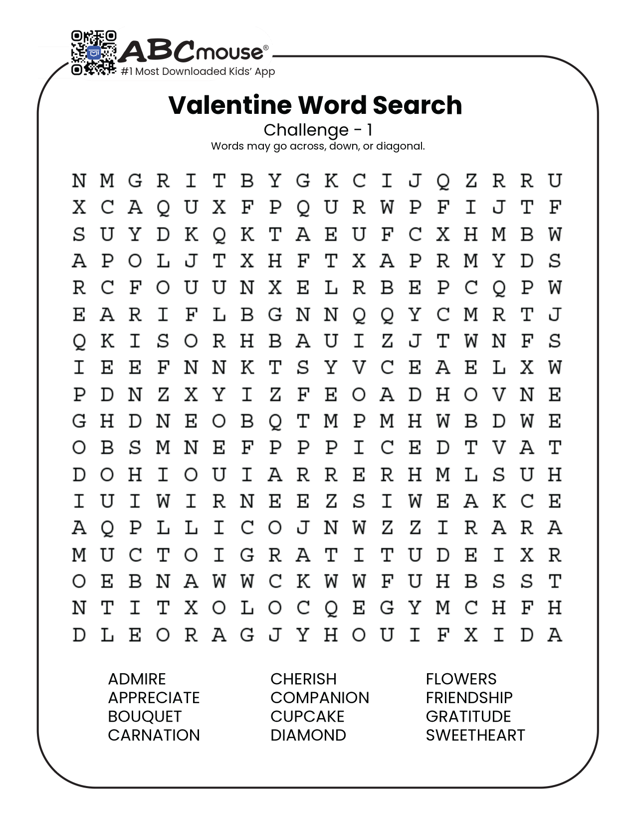 Valentines Day Word Puzzles Valentines Day Word Puzzles