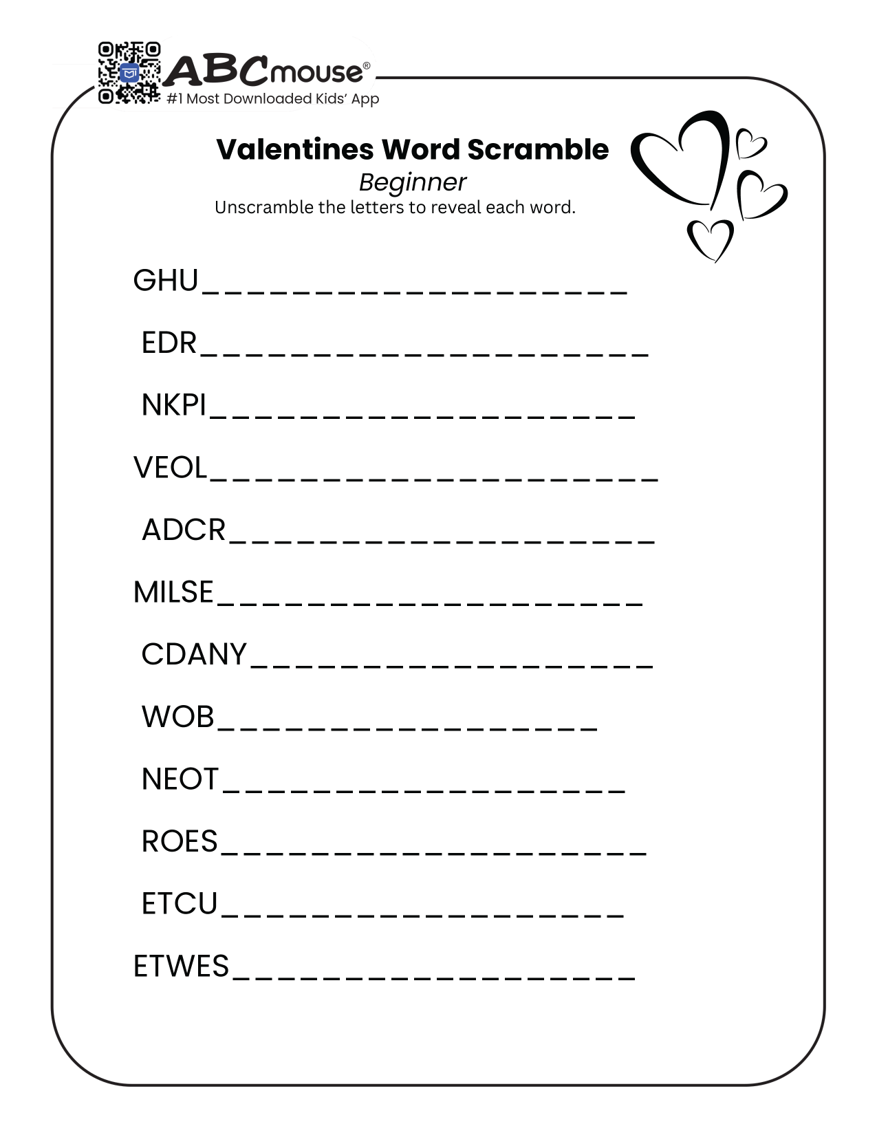 Valentines Day Word Puzzles Valentines Day Word Puzzles
