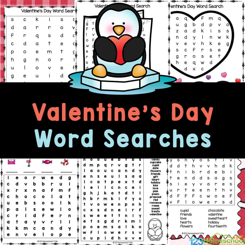 printable valentines day word search