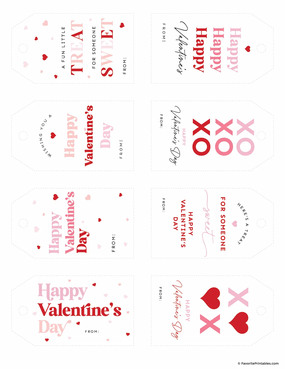 printable valentine labels free