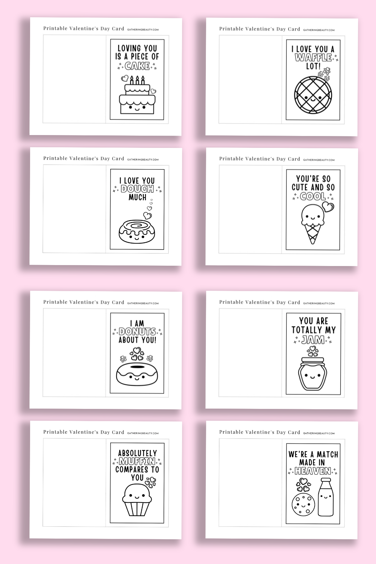 Valentines Printable Card To Colour