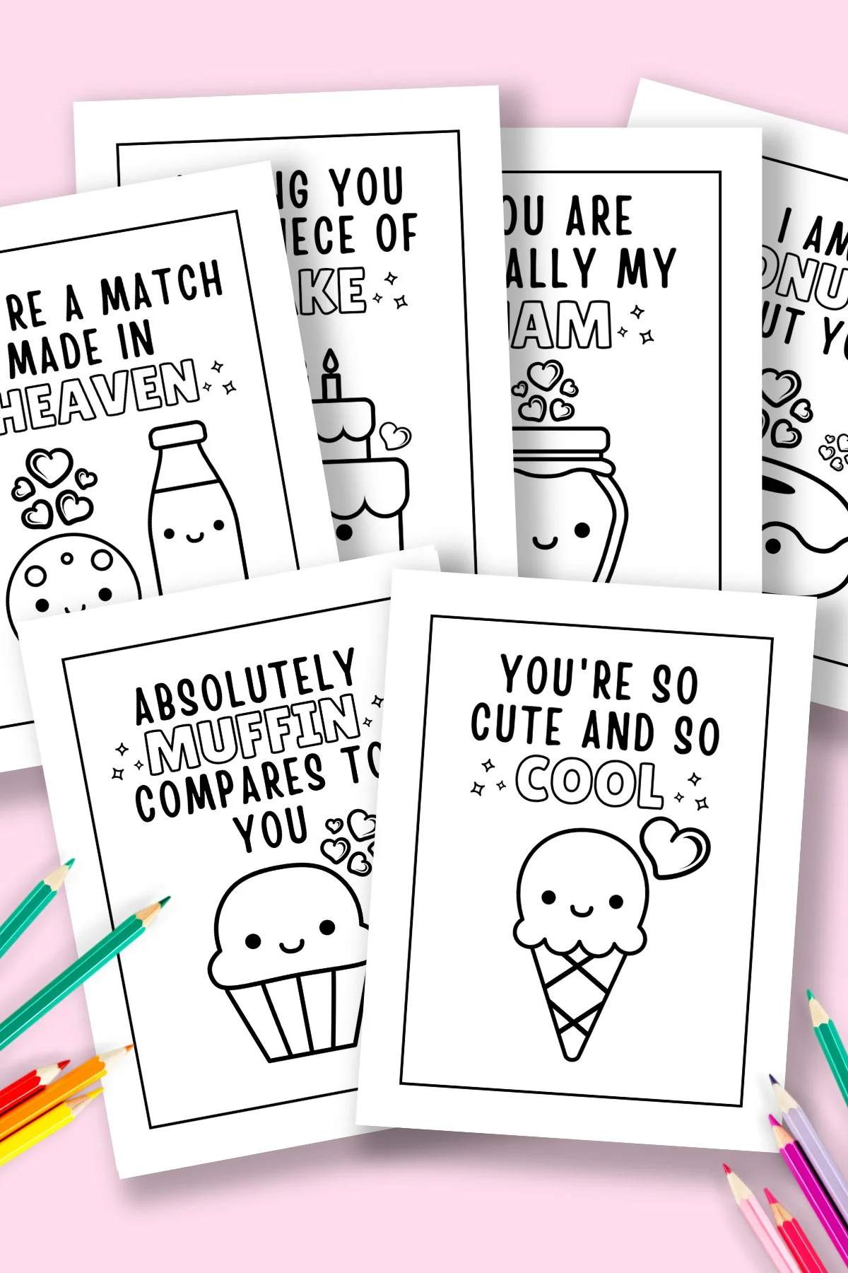 Valentines Printable Card To Colour