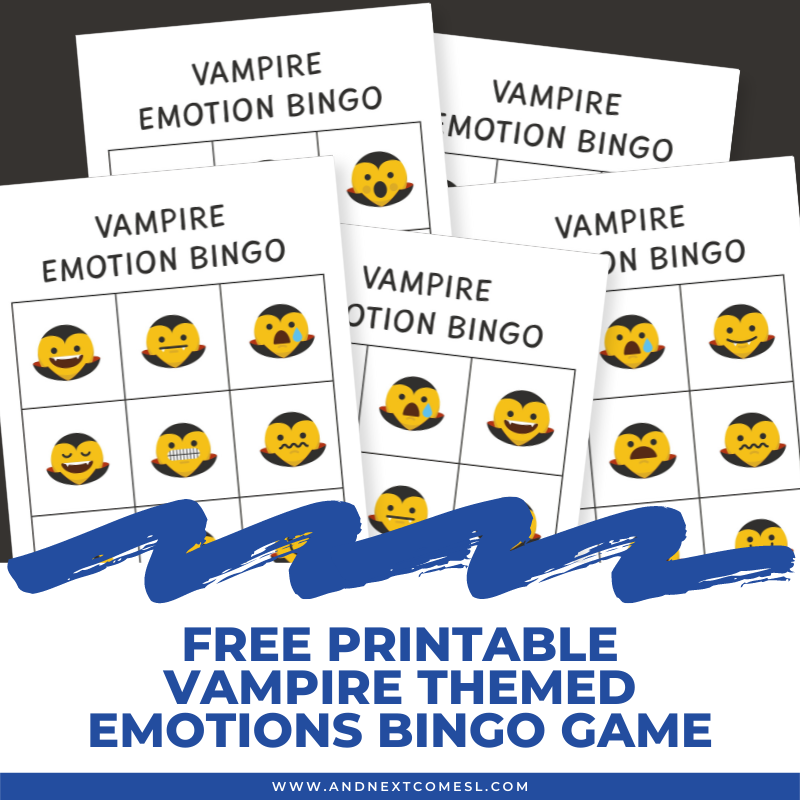 emotions bingo free printable